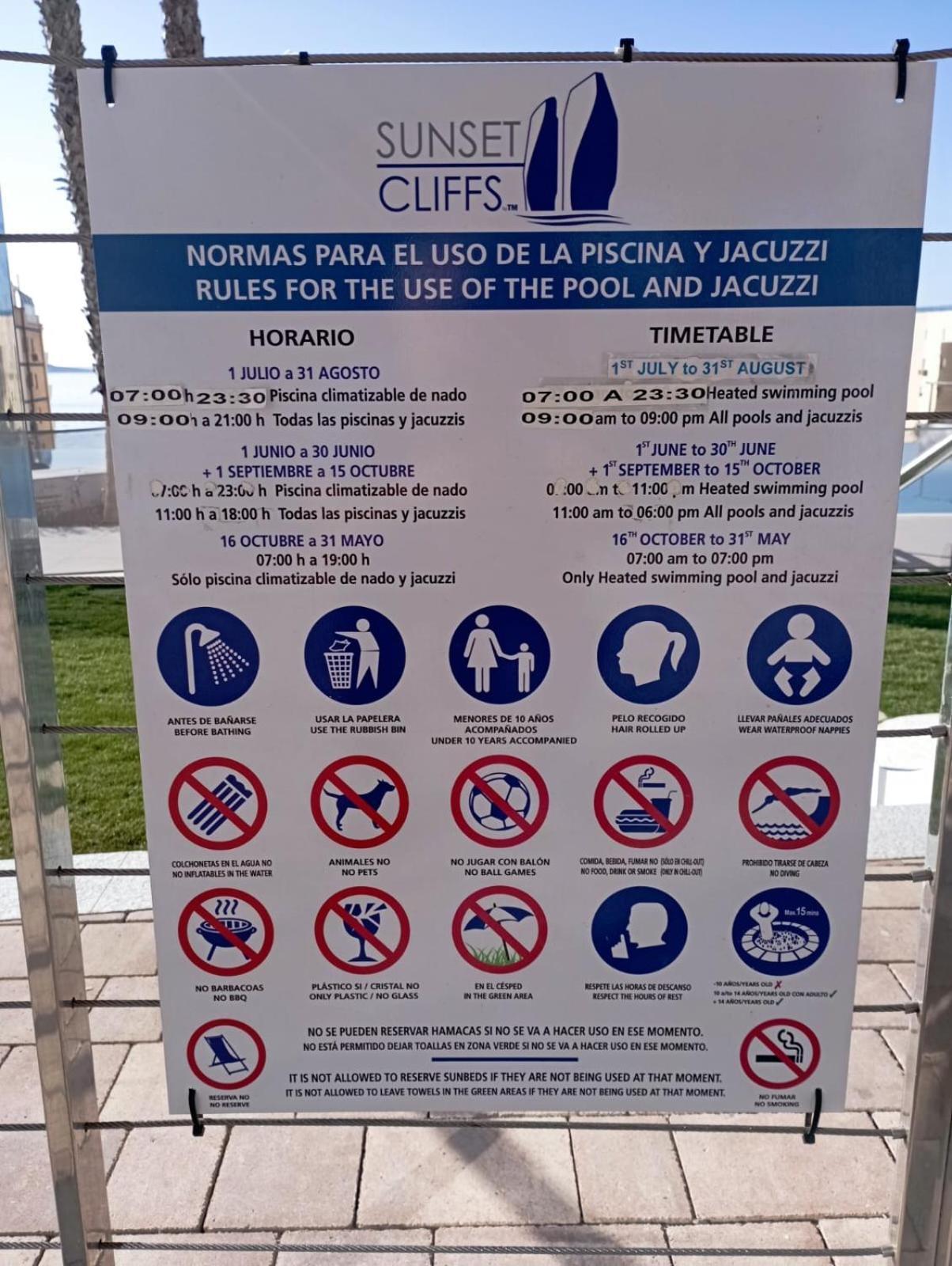 Sunset Cliffs Sea & Sky Apartments Benidorm Exterior foto